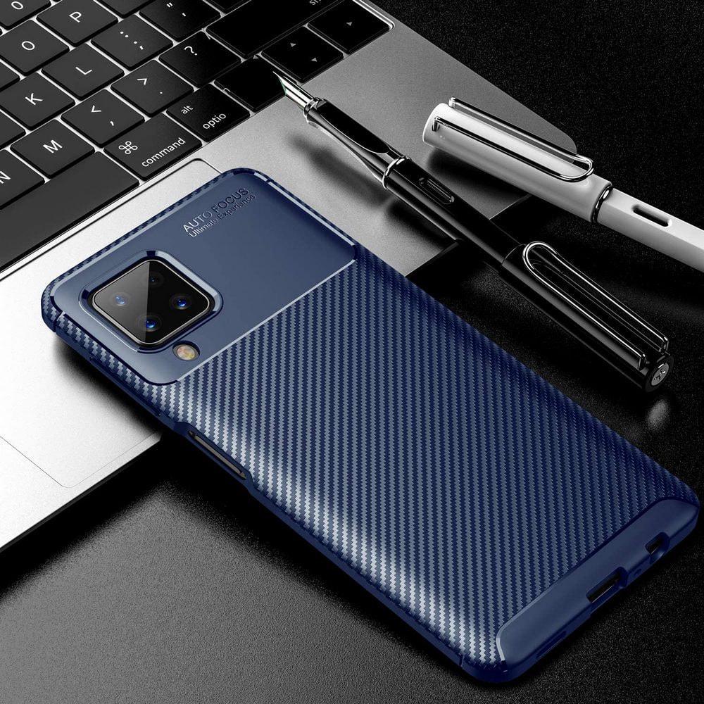 Чехол накладка Autofocus Carbon Samsung Galaxy M33 5G M336 Blue (29555-28)