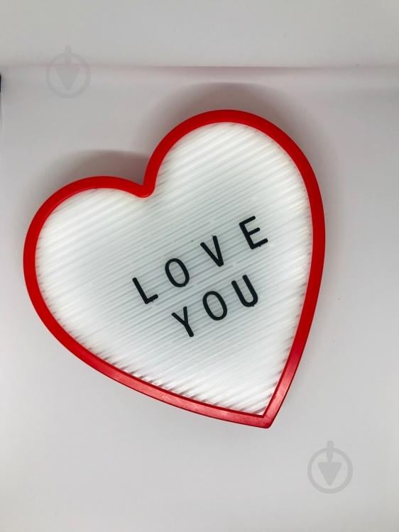 Світильник-нічник Серце Light up message board із посланням Червоний (Bnw124109) Світильник-нічник Серце Light up message board із посланням Червоний (Bnw124109)