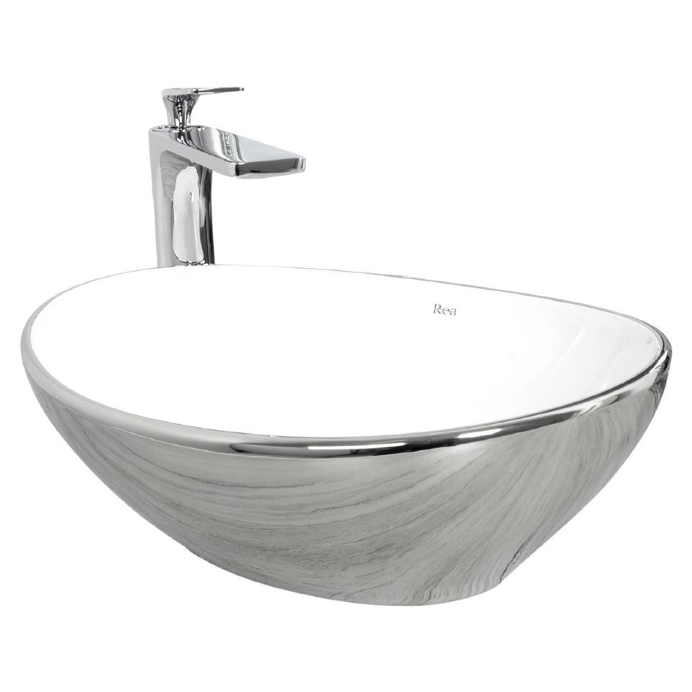 Раковина Rea Sofia 41х35 см Белый/Серебряный Раковина Rea Sofia 41х35 см Белый/Серебряный