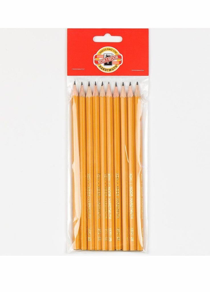 Карандаш графитный Koh-I-Noor 1570.2B/10P 1570 2B полибег 10 шт. (8593539230267) Карандаш графитный Koh-I-Noor 1570.2B/10P 1570 2B полибег 10 шт. (8593539230267)