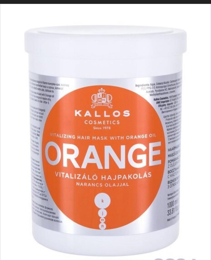 Маска для волосся Kallos Cosmetics Orange Mask з олією апельсина відновлюючий 1000 мл - фото 2