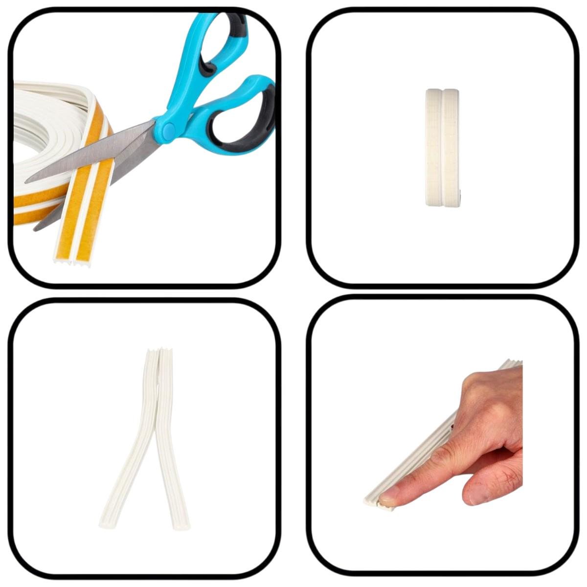 Уплотнитель для окон и дверей Weikan самоклеящийся 9х4х6 м (R35867) - фото 4