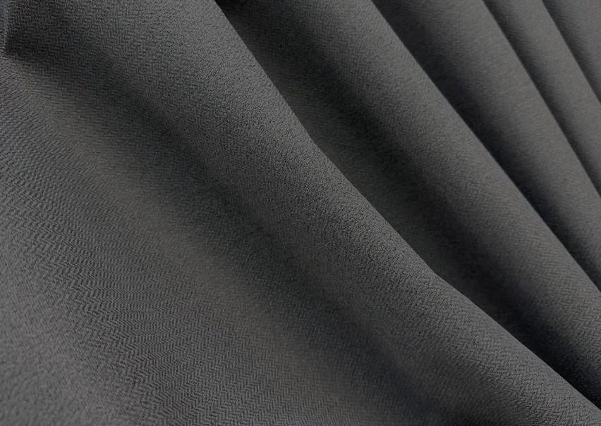 Ткань для штор лен блекаут Графитовый (1594ш) Ткань для штор лен блекаут Графитовый (1594ш)