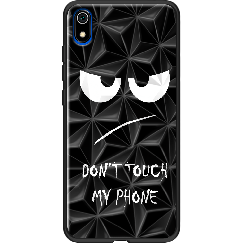 Чехол Boxface Xiaomi Redmi 7A Don't Touch my Phone Черный силикон с призмой (37400-up535-37869) - фото 1