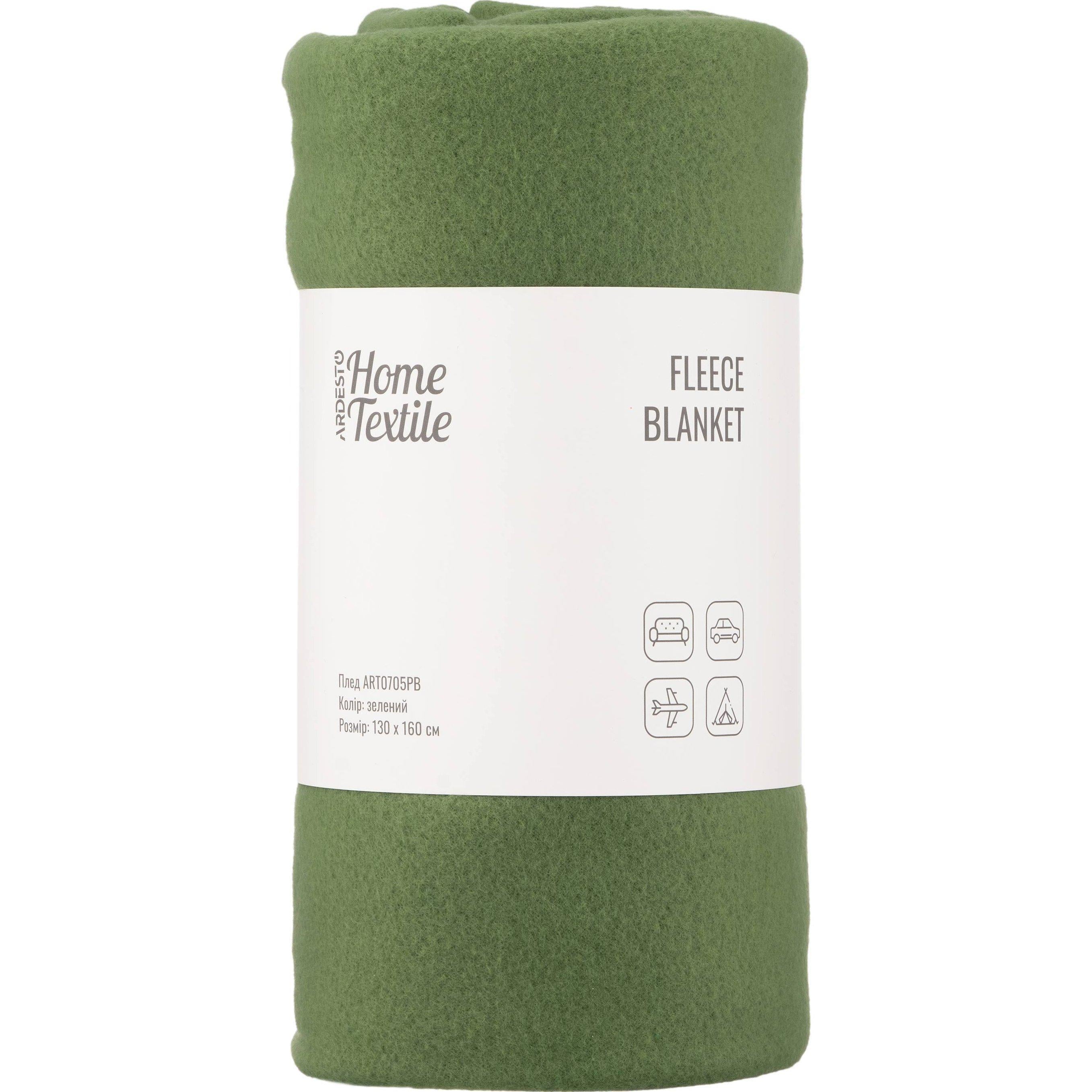 Плед Ardesto Fleece 100% полиэстер 130x160 см Зеленый (ART0705PB) Плед Ardesto Fleece 100% полиэстер 130x160 см Зеленый (ART0705PB)