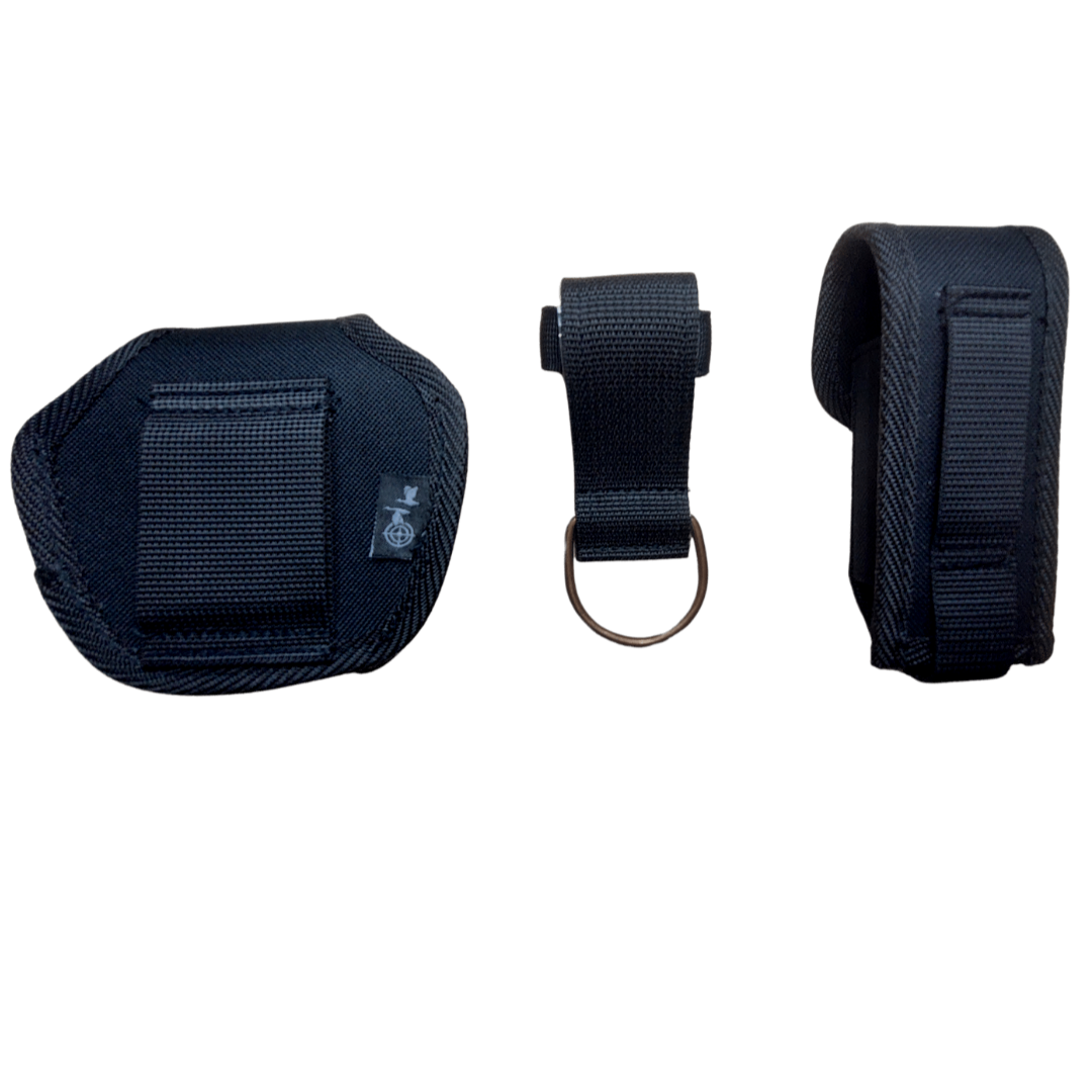 Комплект полицейского ВОЛМАС чехол для наручников/чехол для газового баллончика Терен-4/держатель дубинки из полиэстера (КП-5) - фото 2