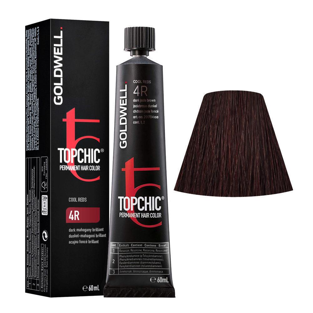 Фарба для волосся Goldwell Topchic Hair Color Coloration 4R Dark Mahogany 60 мл (22066485)