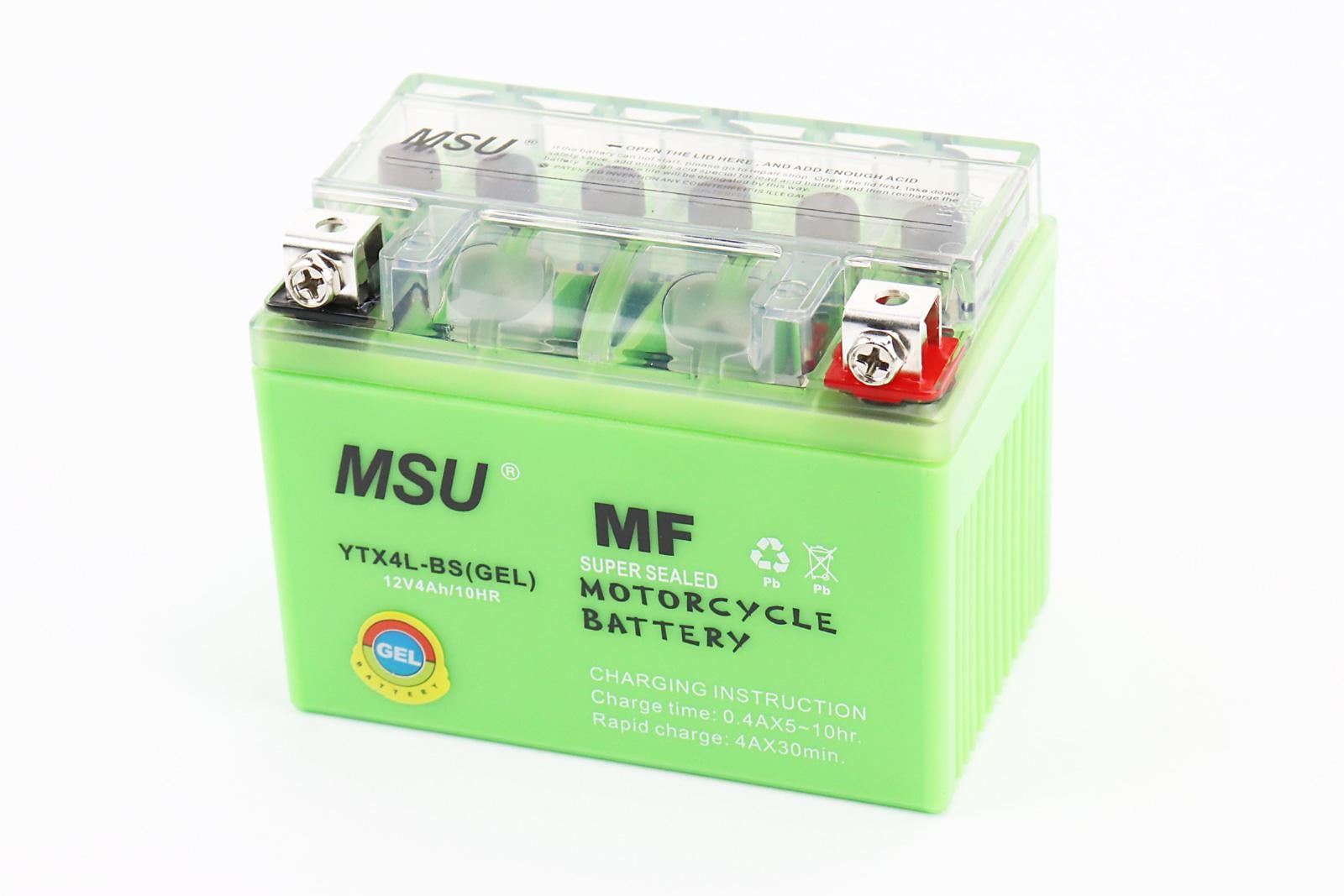 Аккумулятор 12V 4Ah YTX4L-BS GEL 113x70x85 мм (301249)