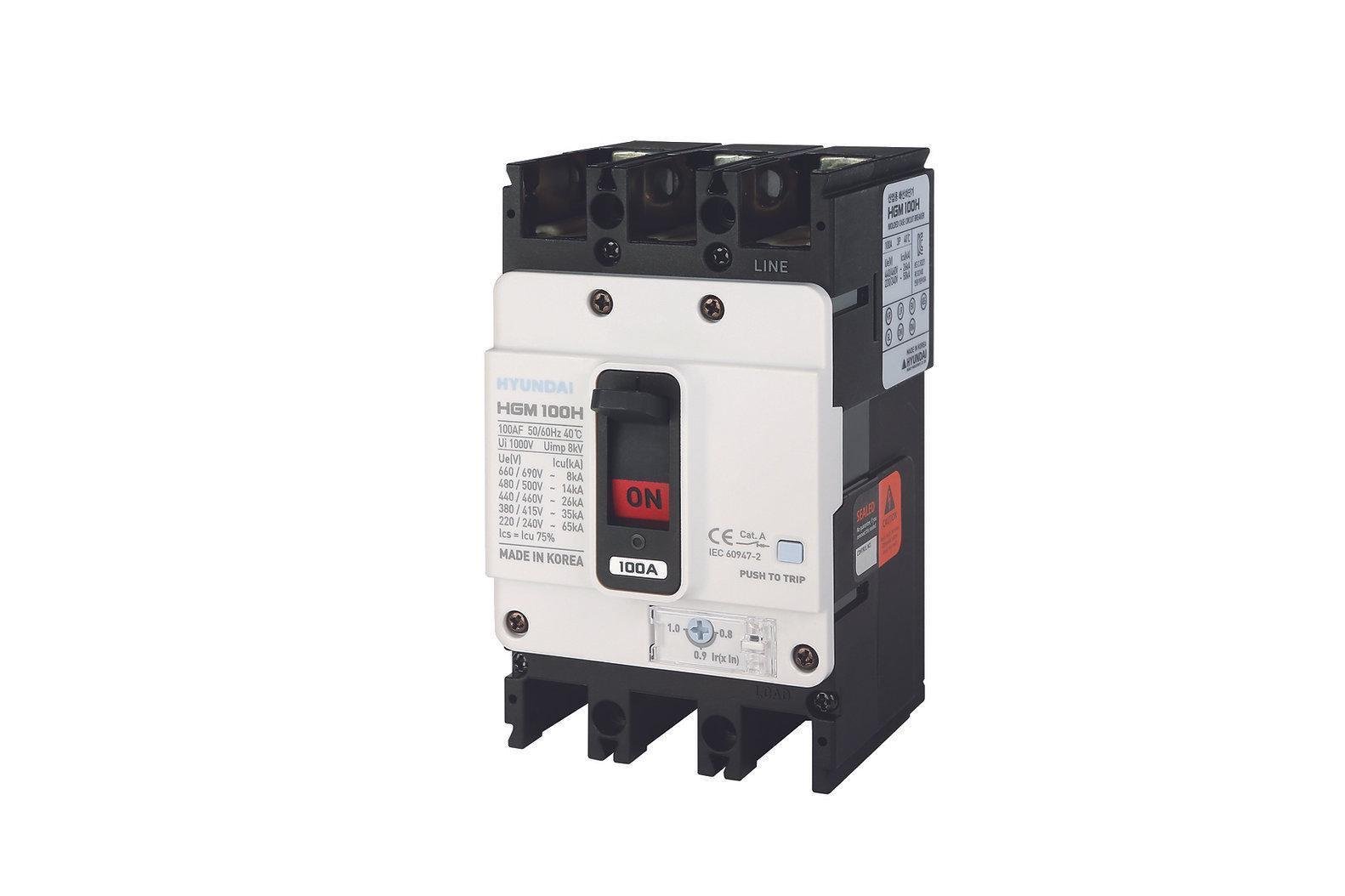 Автоматический выключатель Hyundai electric в литом корпусе Icu-20 kA 0,8-1 160А (28684415)