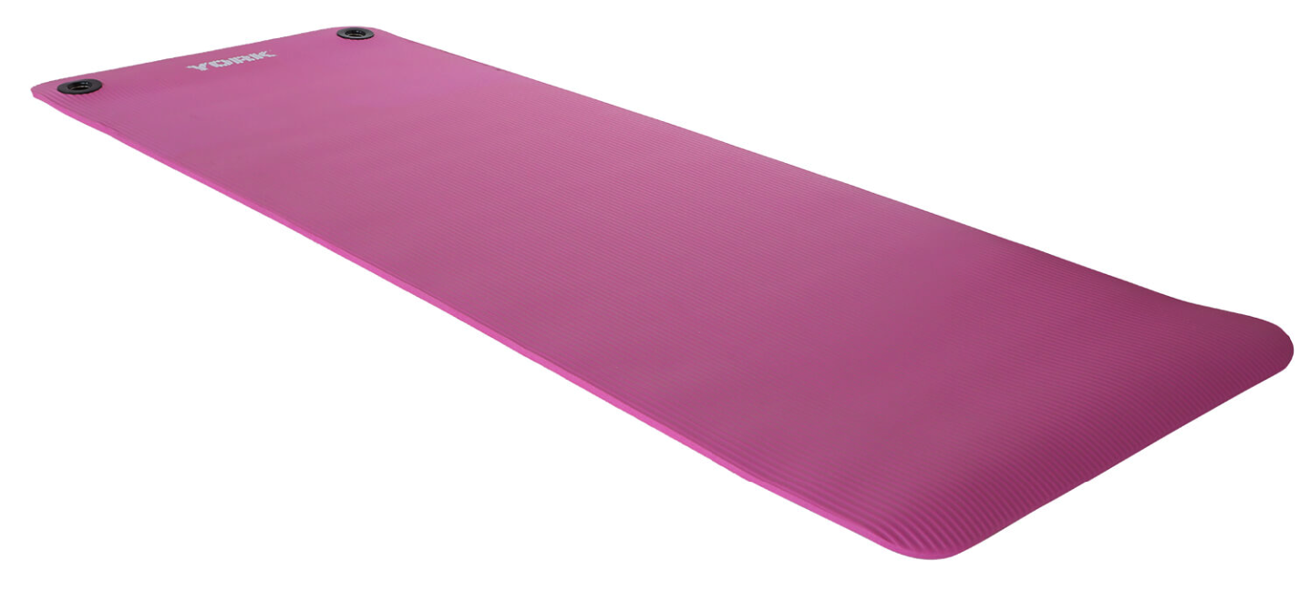 Мат для фитнеса с отверстиями York Fitness NBR 1 см Розовый (5069)