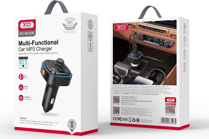 Модулятор FM автомобільний Xo BCC08 (35088) - фото 7 Модулятор FM автомобільний Xo BCC08 (35088) - фото 7