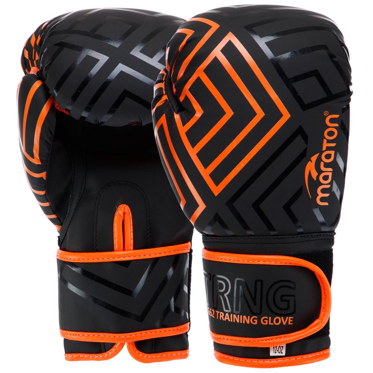 Боксерские перчатки Maraton искусственная кожа 12 oz Оранжевый (TRNG62)