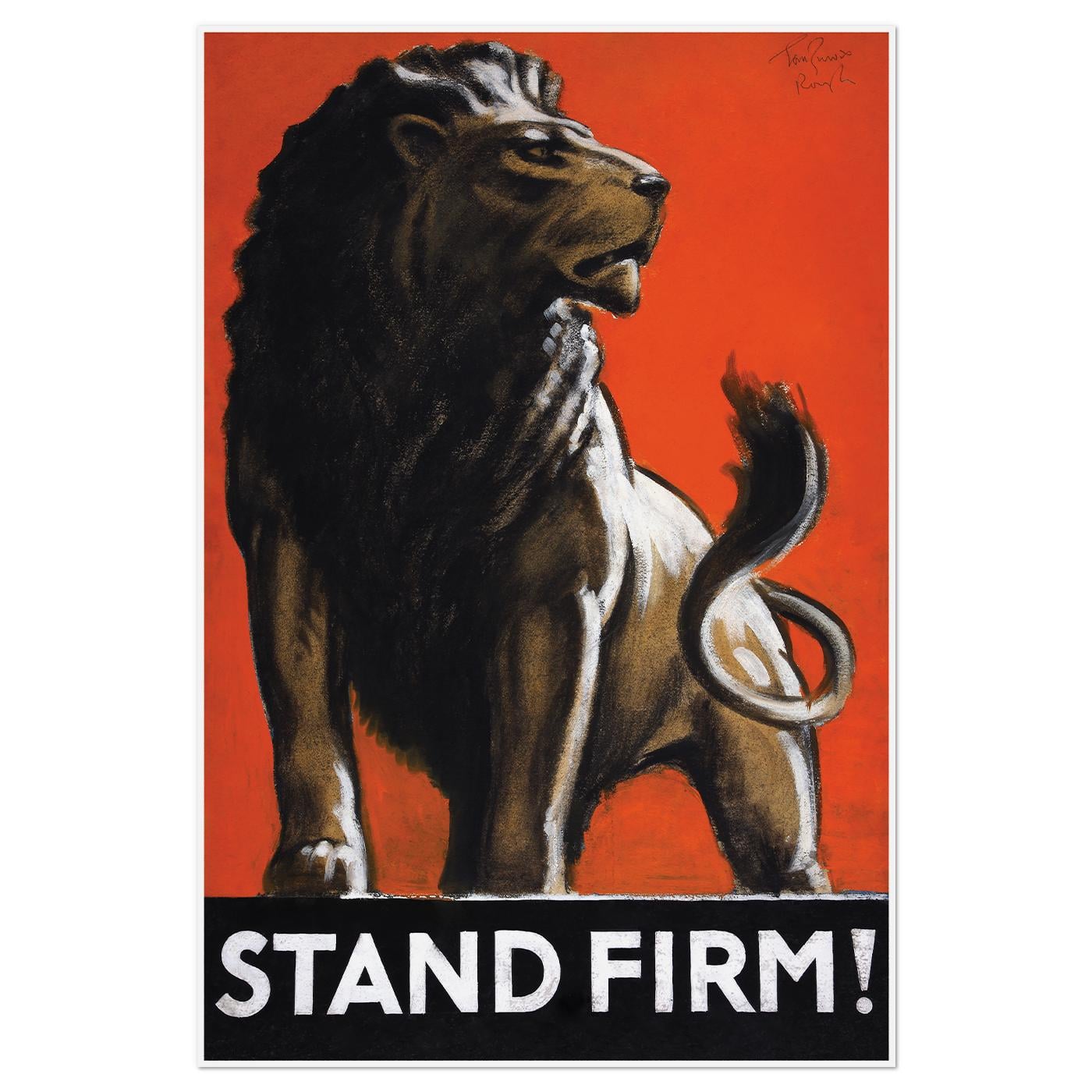 Плакат ретро Stand Firm! 1940-е 56x84 см (0195) Плакат ретро Stand Firm! 1940-е 56x84 см (0195)