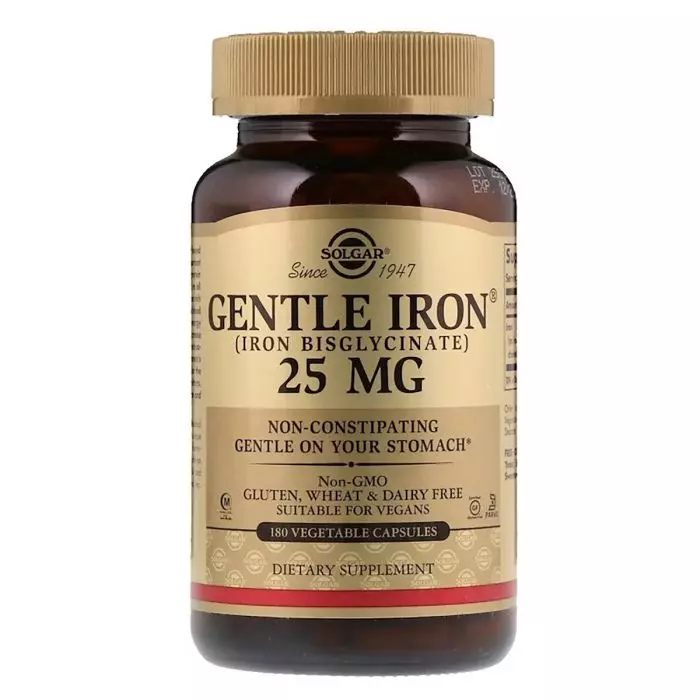 ᐉ Железо хелатное Solgar Gentle Iron 25 мг 180 растительных капсул ...
