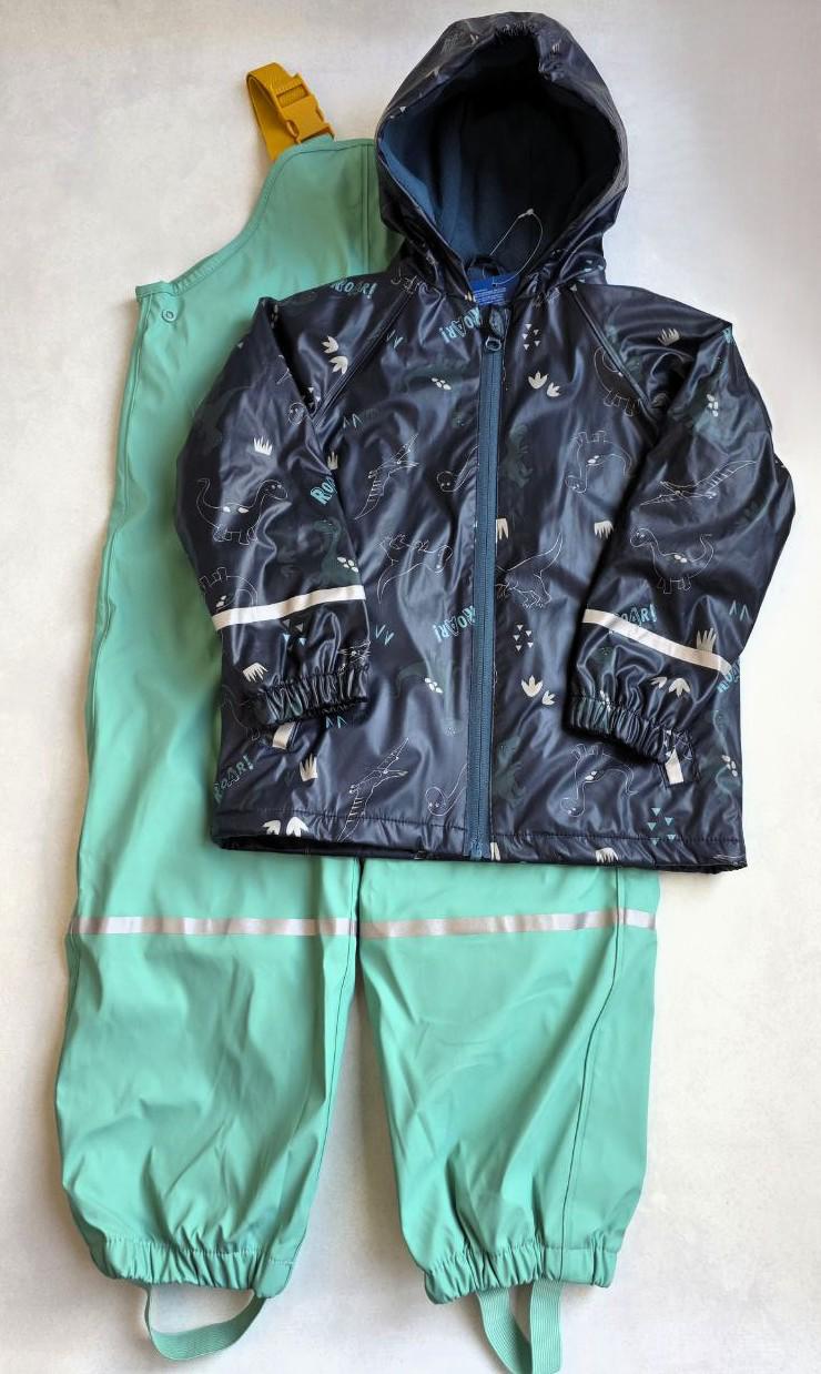 Дождевик-костюм детский Lupilu на флисе грязеотталкивающий 110-116 см (084031/870573)