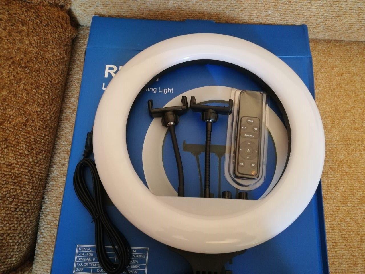 ᐉ Кольцевая лампа Led Soft Ring Light RL-14 M36-RGB 36 см со штативом ...