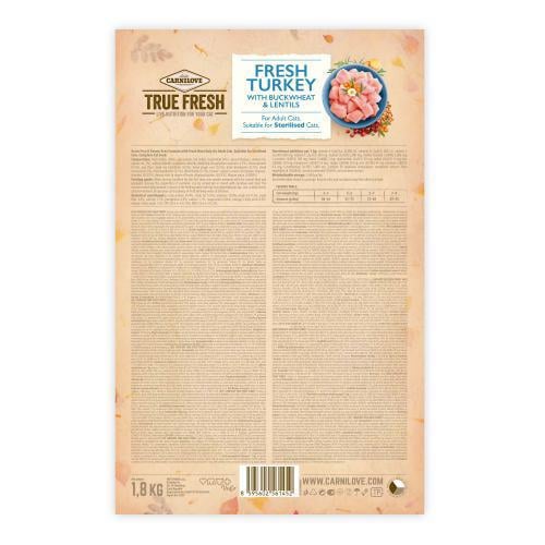 Корм сухой Carnilove True Fresh Cat для взрослых кошек с индейкой 18 кг - фото 3 Корм сухой Carnilove True Fresh Cat для взрослых кошек с индейкой 18 кг - фото 3