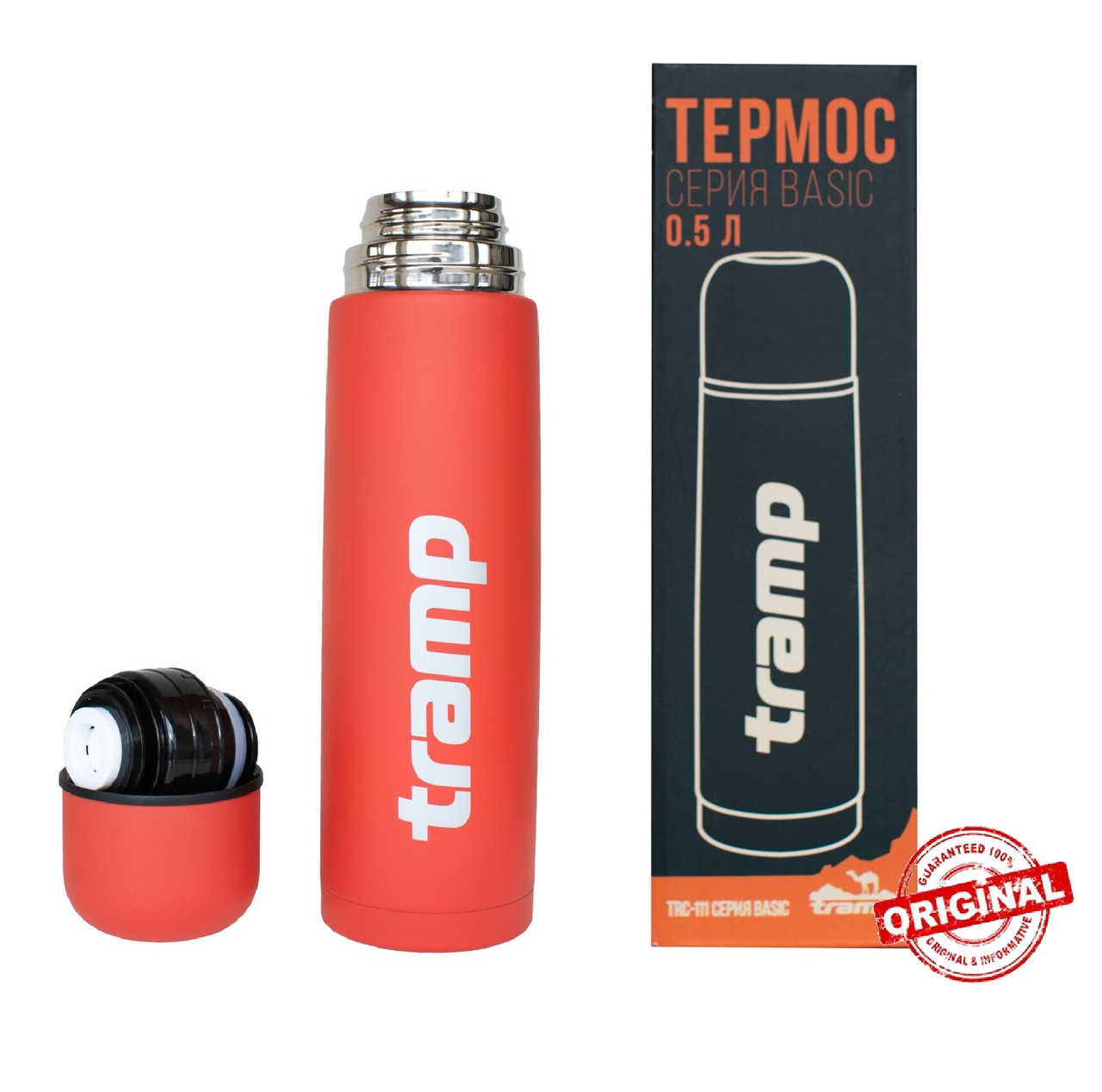 Термос Tramp Basic 0,5 л Красный (TRC-111-red) - фото 2 Термос Tramp Basic 0,5 л Красный (TRC-111-red) - фото 2