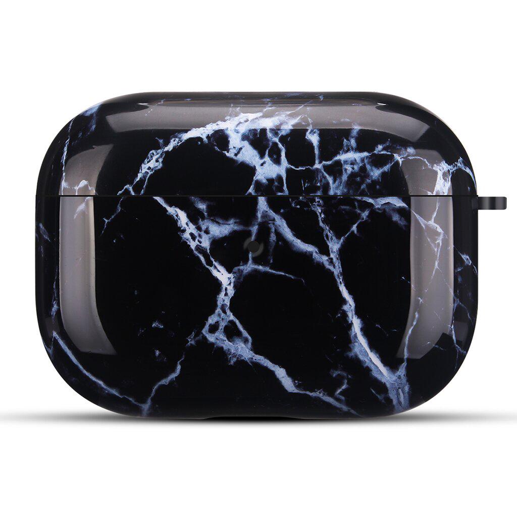 Дизайнерский чехол Черный мрамор для Apple AirPods Pro