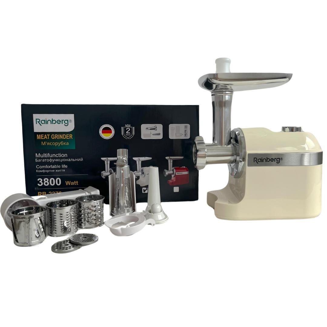 М'ясорубка електрична для томатного соку Rainberg RB-2270 3800W (2589133873) - фото 3