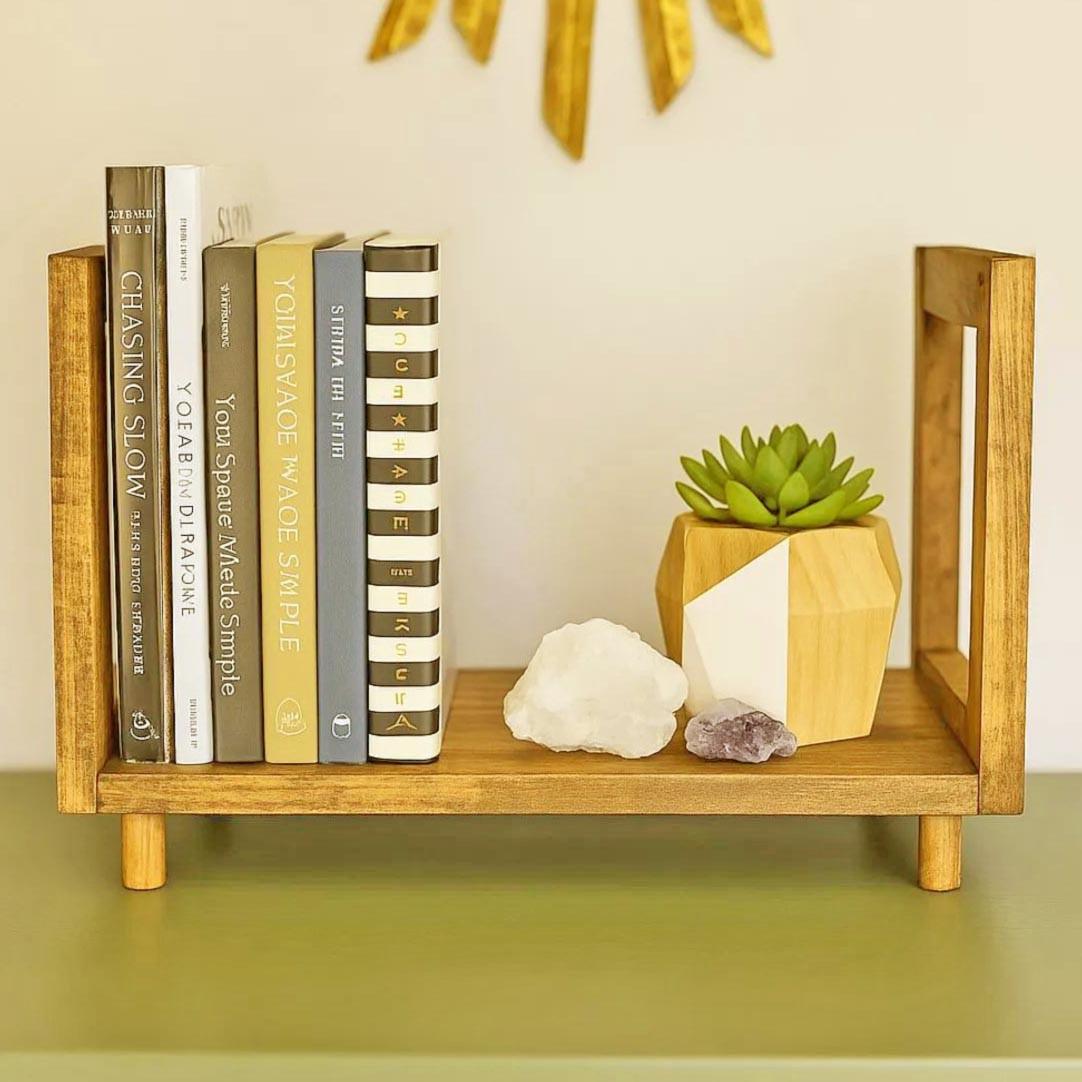 Полка книжная настольная из дерева Сирио Карри (КПА-005103)