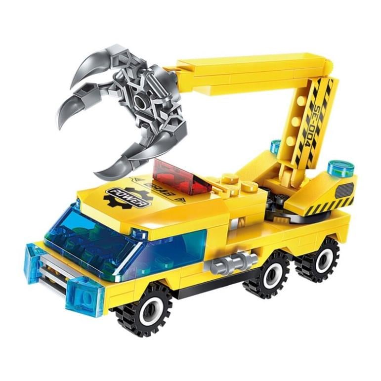 Конструктор дитячий Qman 1408-1-8 транспорт 76 дет. Wheeled Excavator (RLT24105s31382)