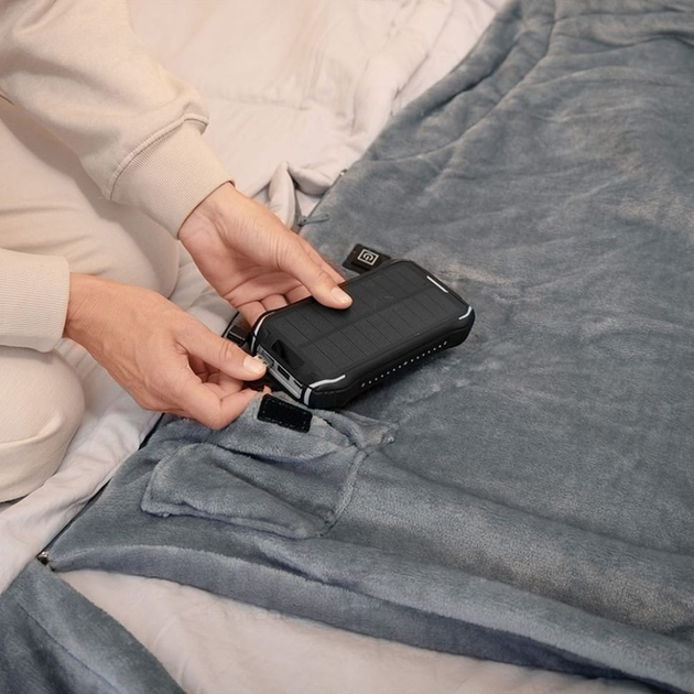 Спальный мешок с подогревом Naturehike BE400 CNK2300SD021 правый Серый (6976507667319) - фото 4