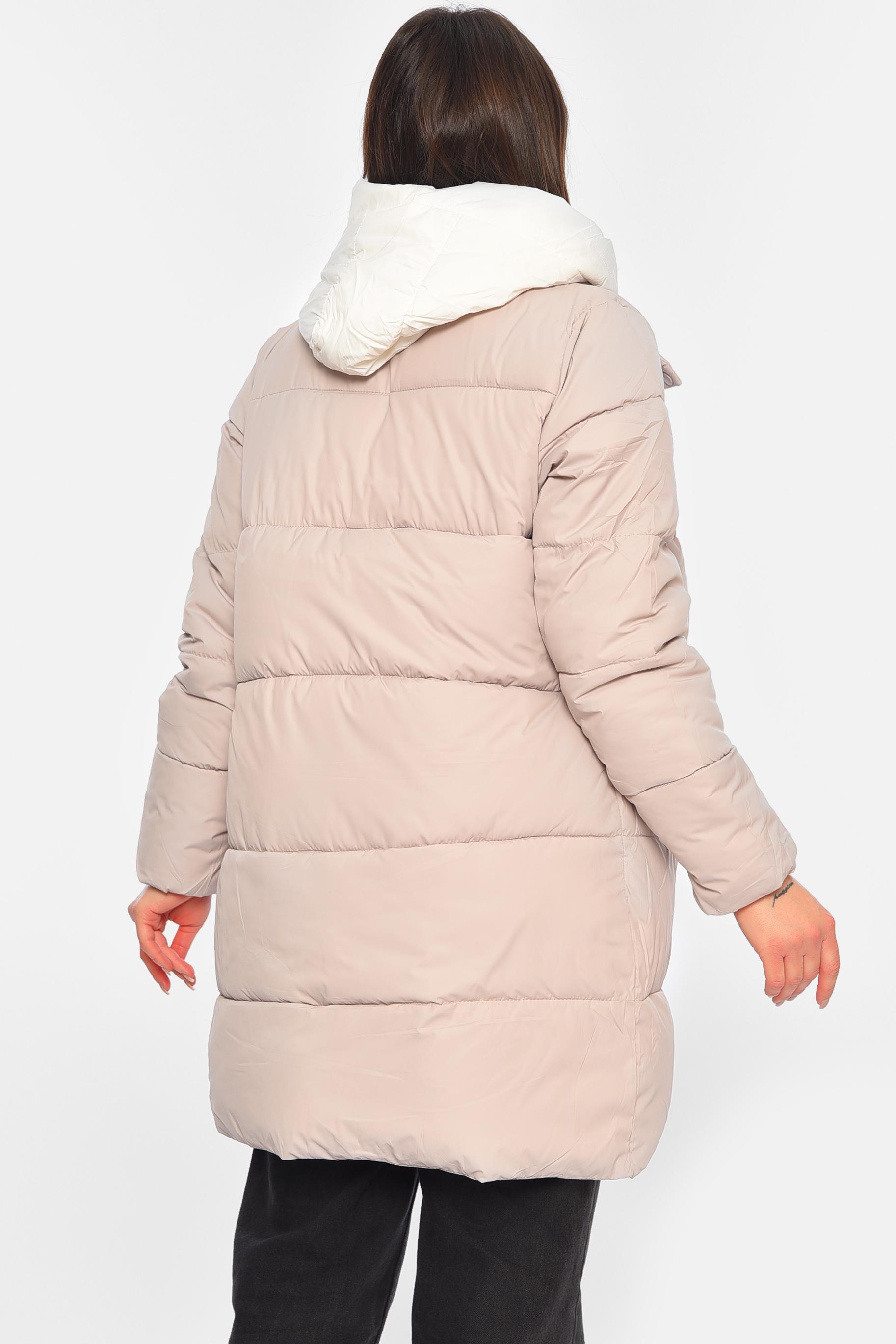 Куртка женская еврозима L Бежевый (195413) - фото 3 Куртка женская еврозима L Бежевый (195413) - фото 3