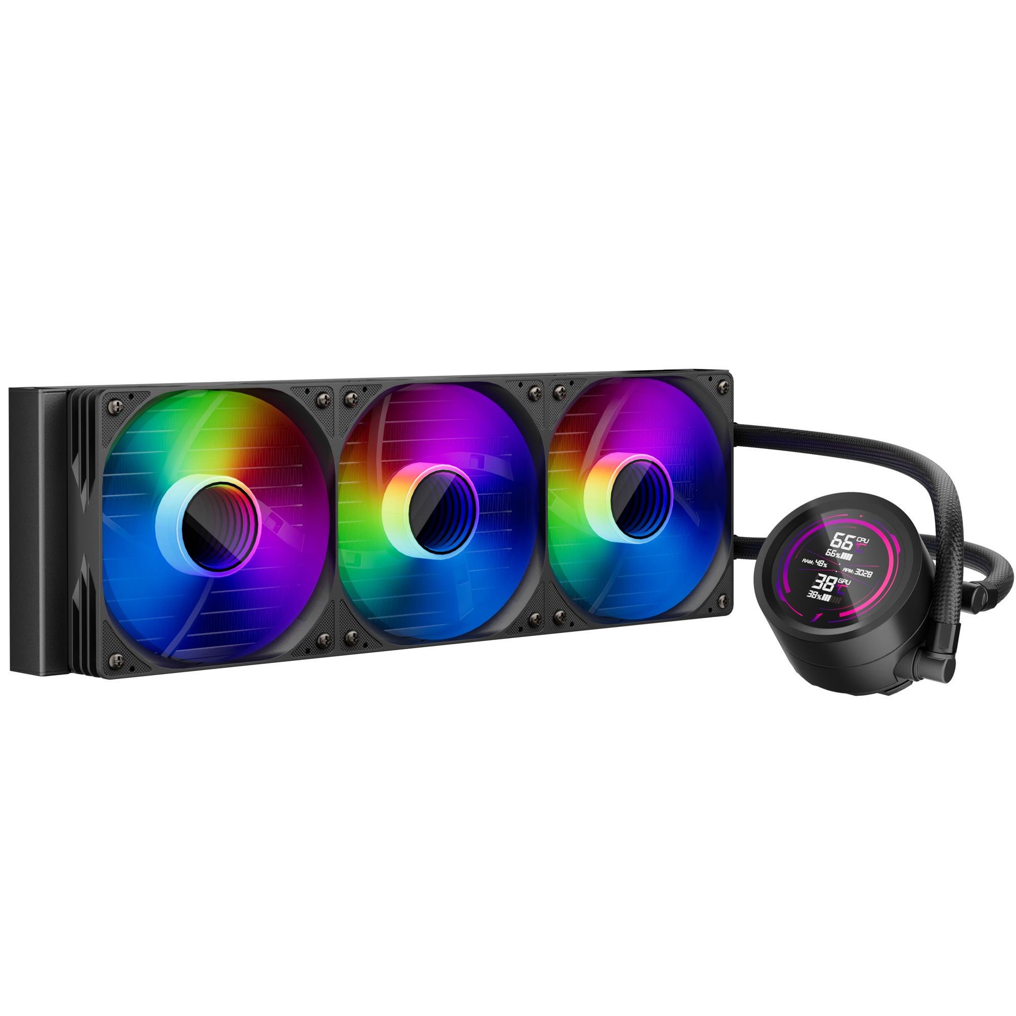 Система водяного охлаждения 1stPlayer TS4-360 с ARGB-подсветкой Black (TS4-360-BK) Система водяного охлаждения 1stPlayer TS4-360 с ARGB-подсветкой Black (TS4-360-BK)