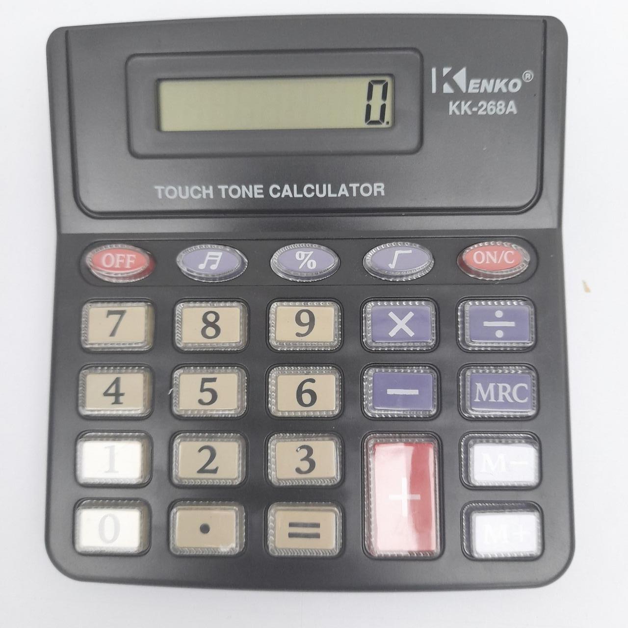 Калькулятор настільний KENKO КК-Т729А з обчисленням відсотків Чорний (401955373)