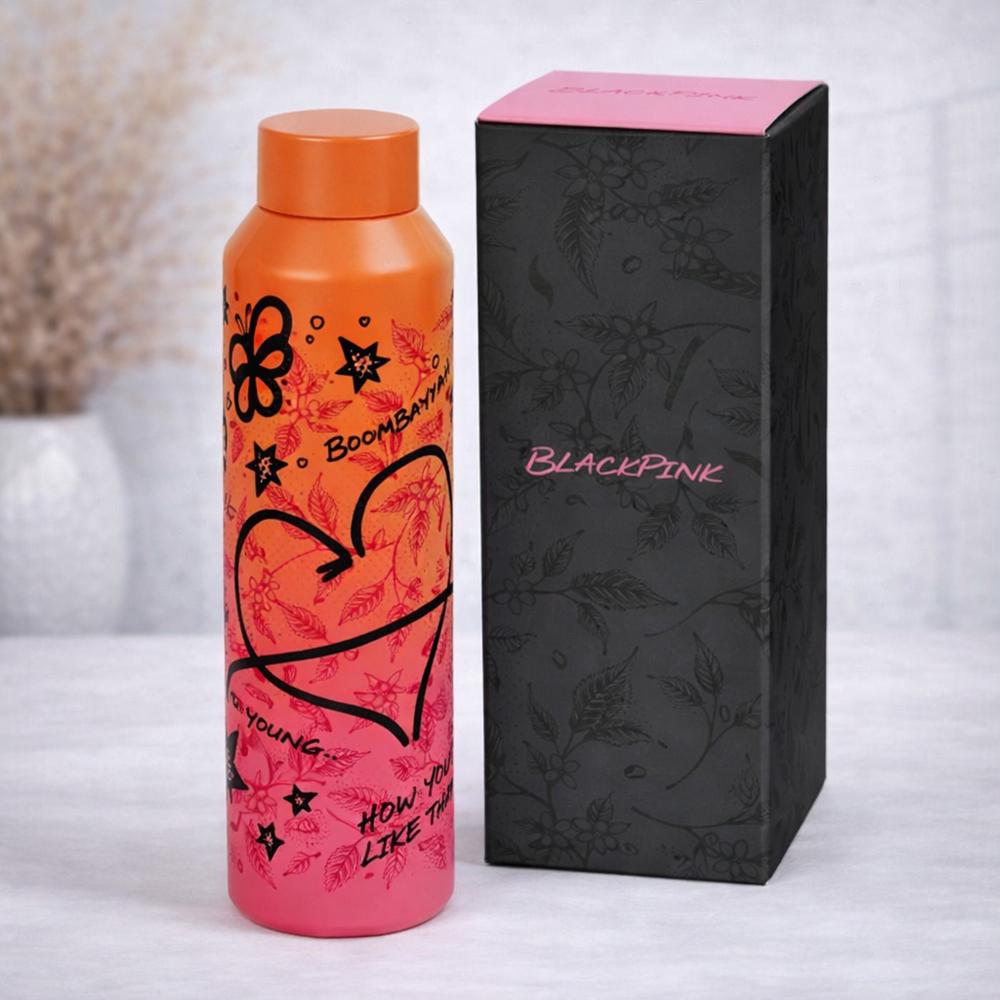 Термобутылка для воды 124714 590 мл из нержавеющей стали 304 Оранжевый