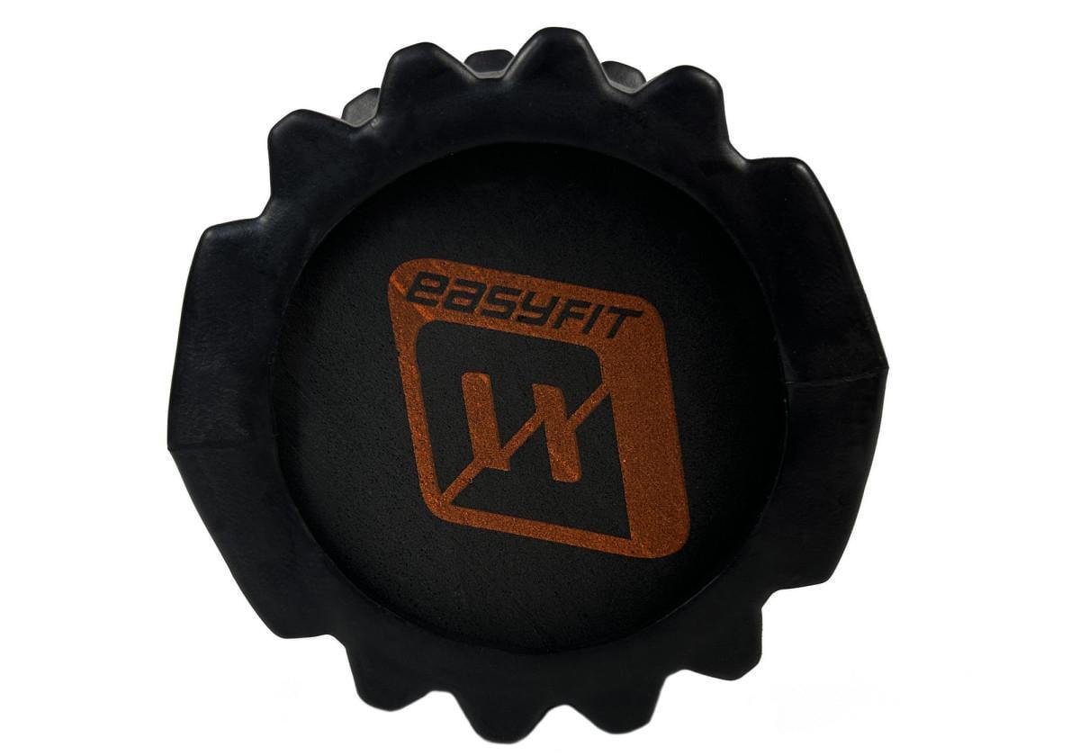 Масажний ролик EasyFit Solid Roller v.1.1s 33 см Чорний (EF-2050-Bk) - фото 3