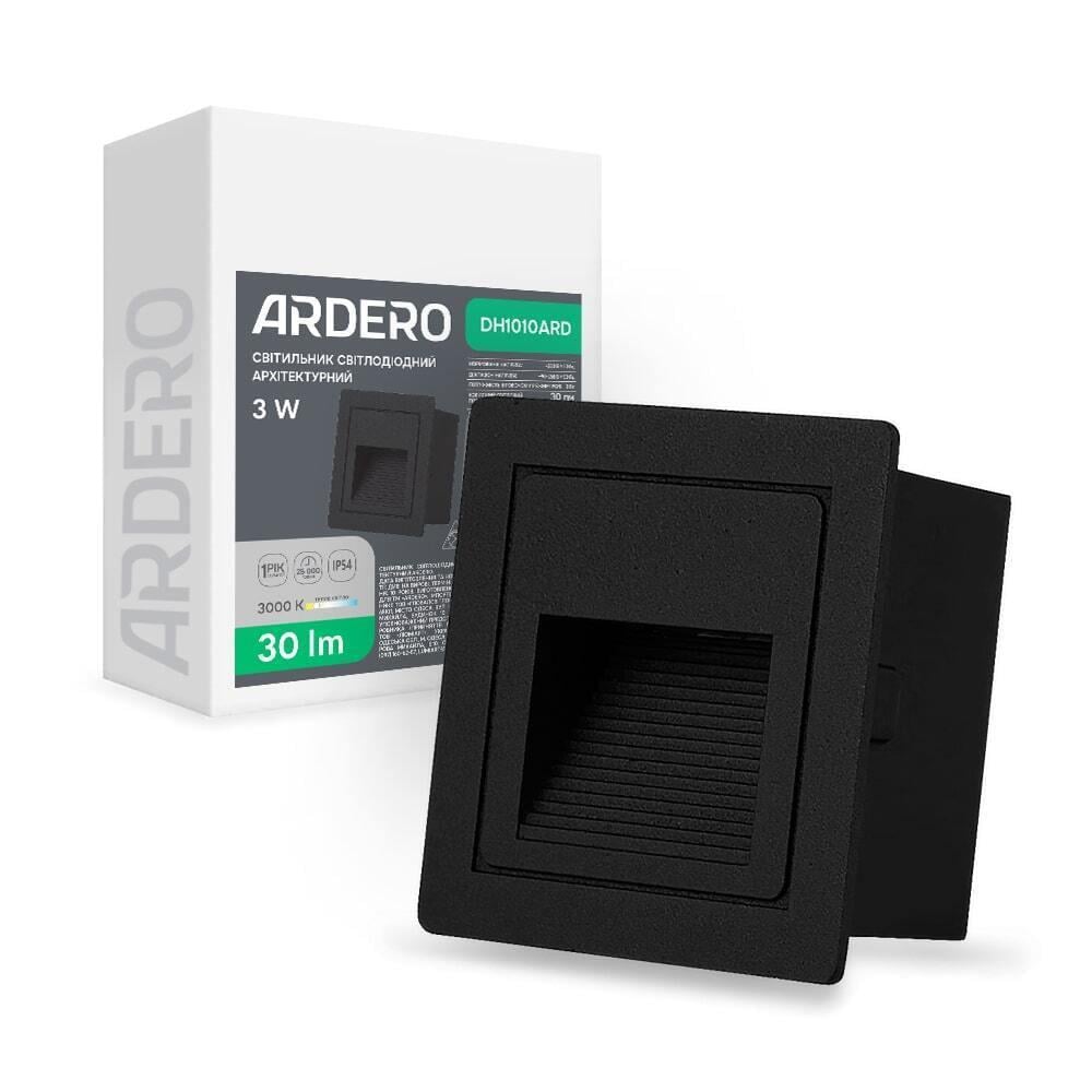 Светильник архитектурный накладной светодиодный ARDERO DH1010ARD 3 Вт 3000K Черный (16398)