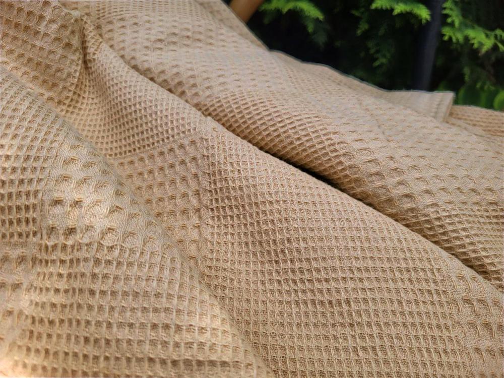 Покрывало Пике Вафелька 160x220 см Горчичный (11175) - фото 3 Покрывало Пике Вафелька 160x220 см Горчичный (11175) - фото 3