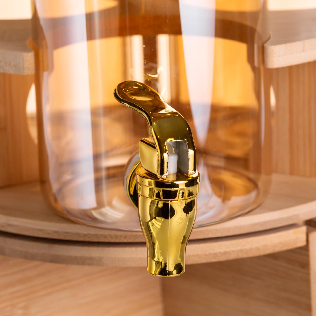 Кувшин на подставке с золотыми кранами 5,5 л - фото 12 Кувшин на подставке с золотыми кранами 5,5 л - фото 12