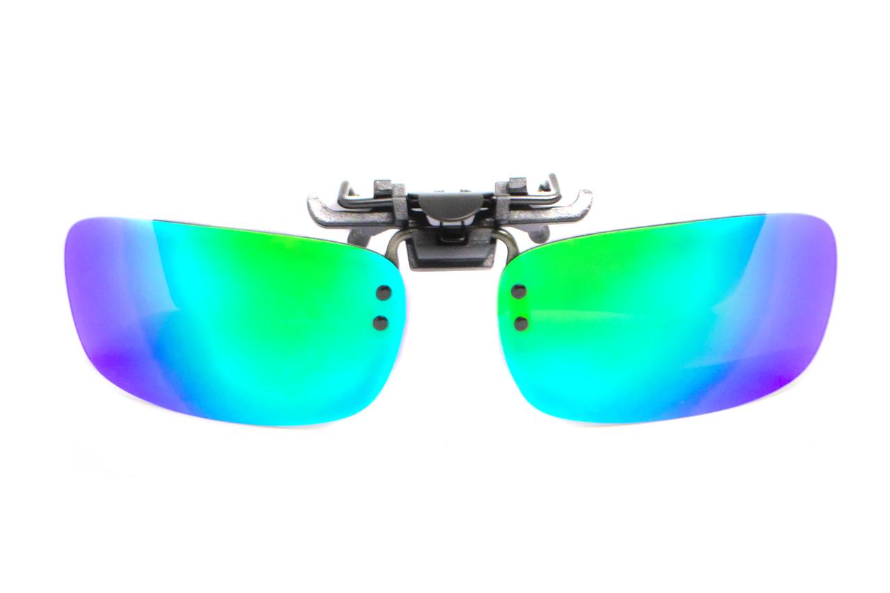 Поляризационная накладка на зеркальные очки Сине-зеленый (69961882592743)