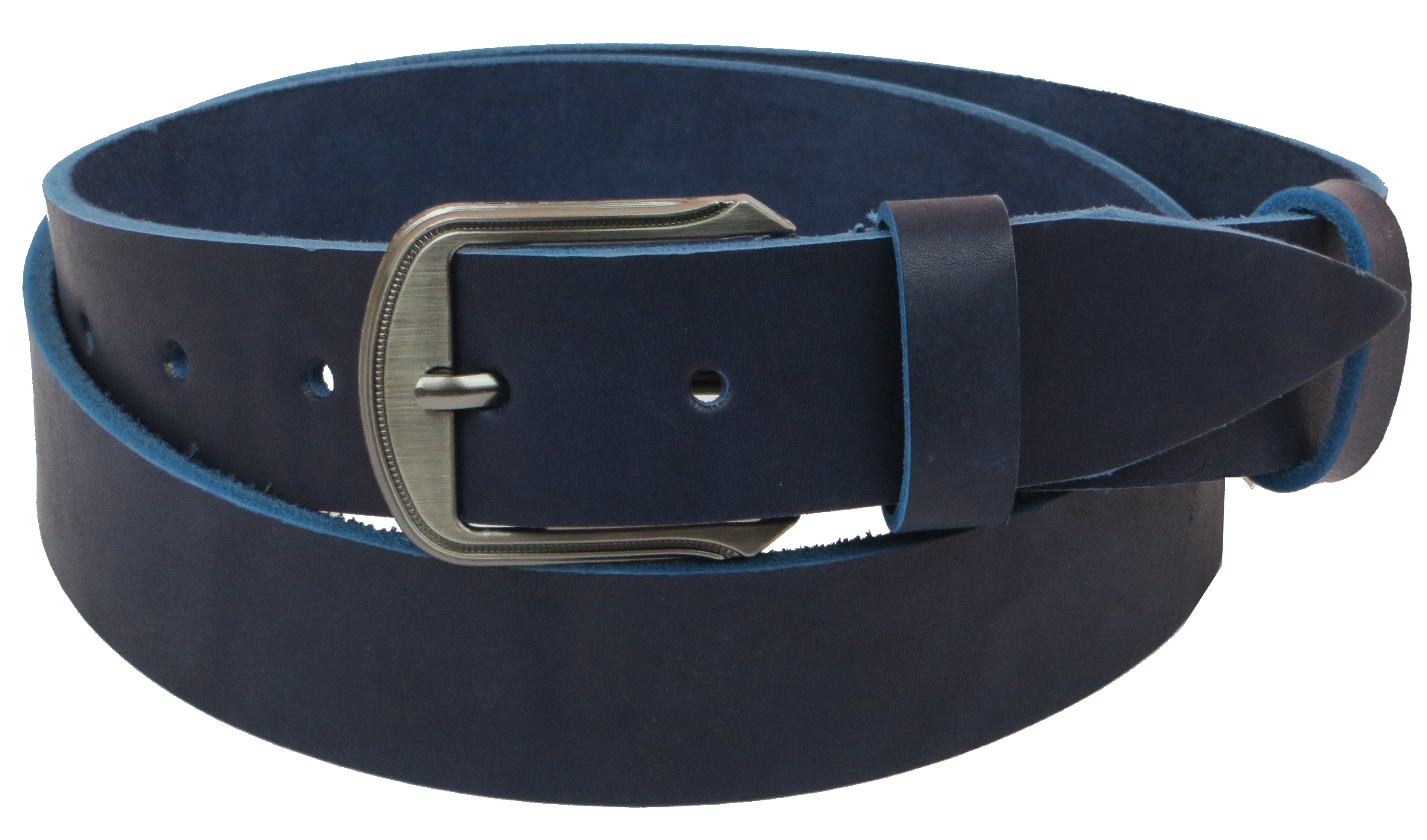 Ремень мужской Skipper кожаный Синий (1086-38)