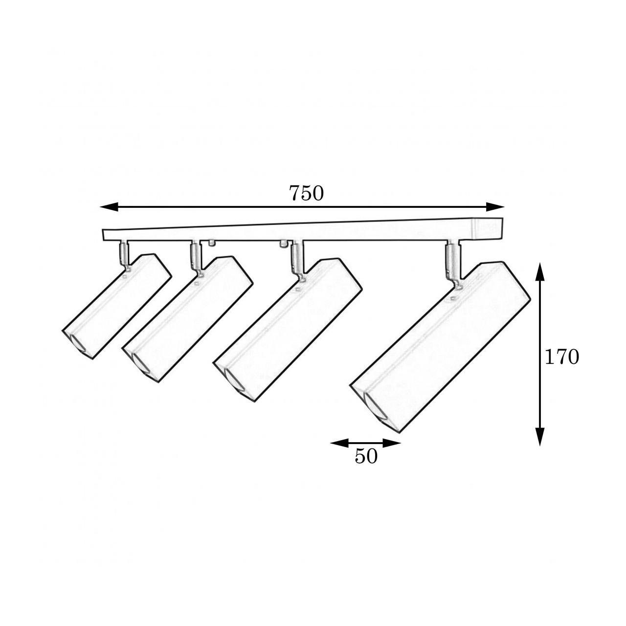 Светильник потолочный MSK Electric Verona с поворотными плафонами под лампу Е27 Черный (SQ 1750-4) - фото 4 Светильник потолочный MSK Electric Verona с поворотными плафонами под лампу Е27 Черный (SQ 1750-4) - фото 4