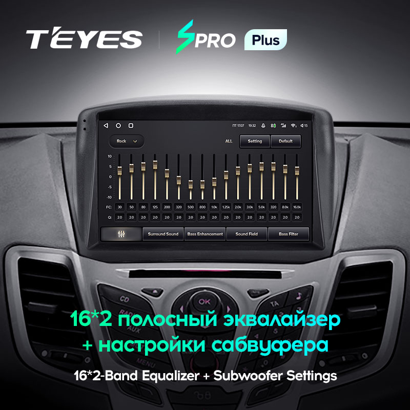 Автомагнитола штатная Teyes SPRO Plus для Ford Fiesta Mk 6 2008-2019 Android SPRO PLUS 6+128G Wi-Fi/4G (1650669542) - фото 4