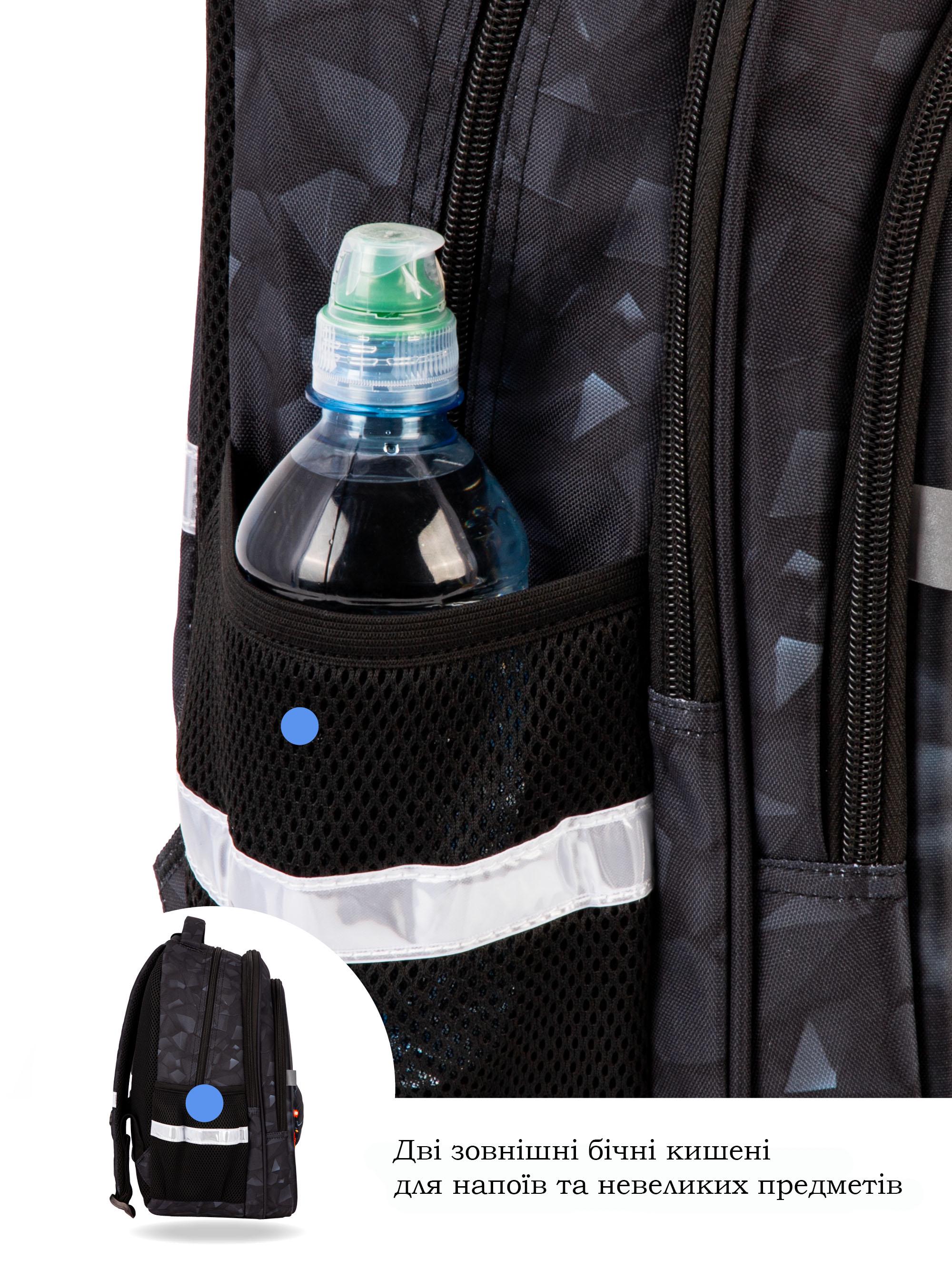 Рюкзак для хлопчика School Standard Машина ортопедичний для першокласника 38х30х18 см (150-19) - фото 8