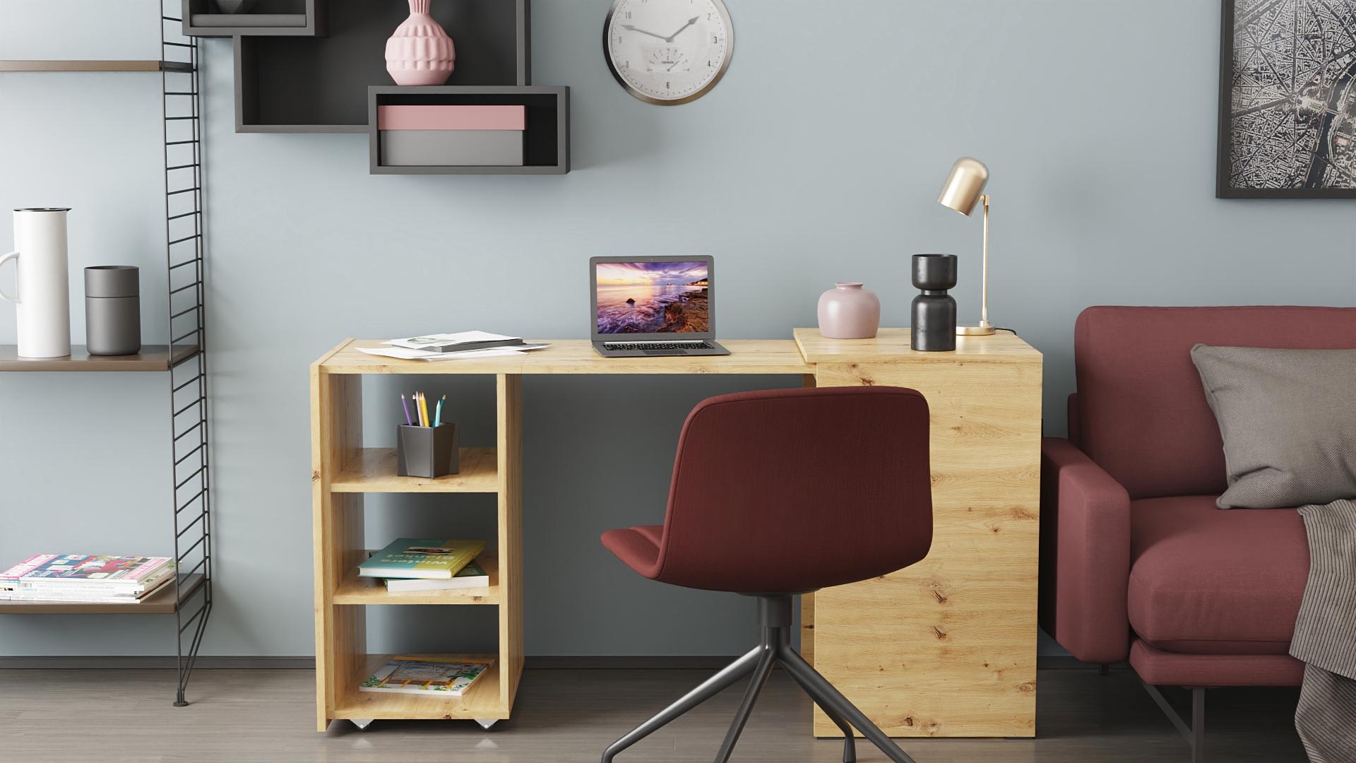 Стіл-тумба трансформер Ferrum-decor Смарт 1/1 ДСП 16 мм 750x1450x500 мм Дуб Артізан (FRD-105072) - фото 11 Стіл-тумба трансформер Ferrum-decor Смарт 1/1 ДСП 16 мм 750x1450x500 мм Дуб Артізан (FRD-105072) - фото 11