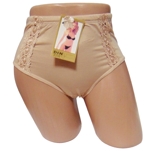 Женские трусы Din 3306 3XL Бежевый (1723118017)