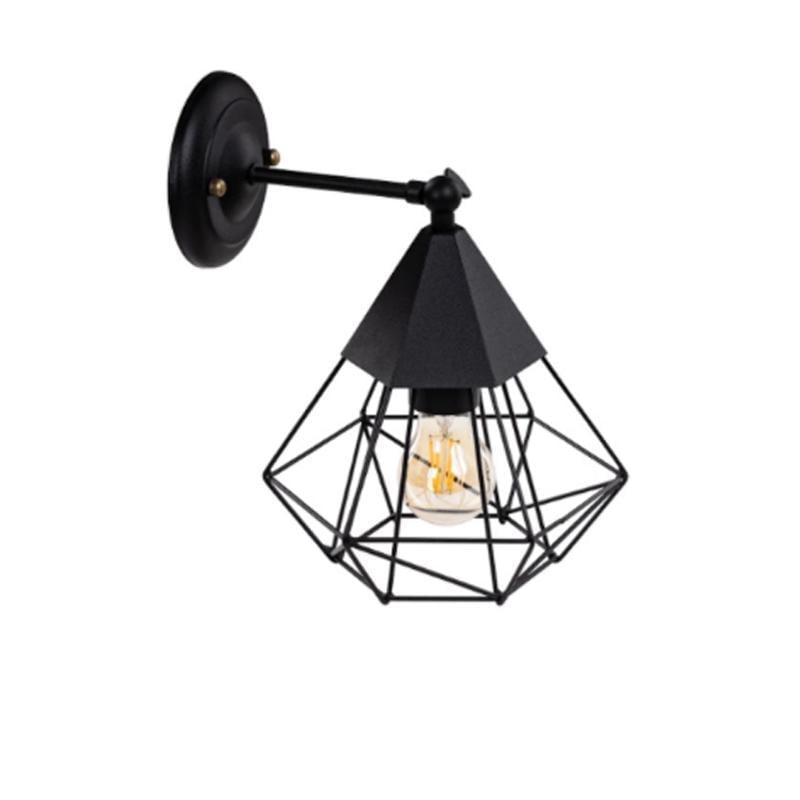 Бра поворотное лофт Atmolight Quarz W220 1489 на одну лампу Черный