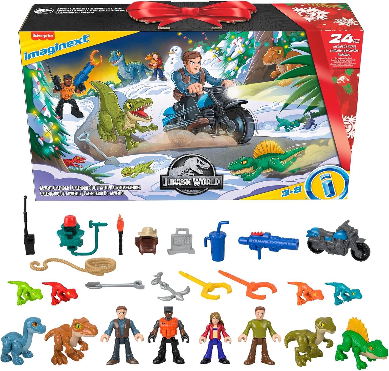 Адвент-календарь Fisher-Price Imaginext Jurassic World Advent Calendar (30357599)