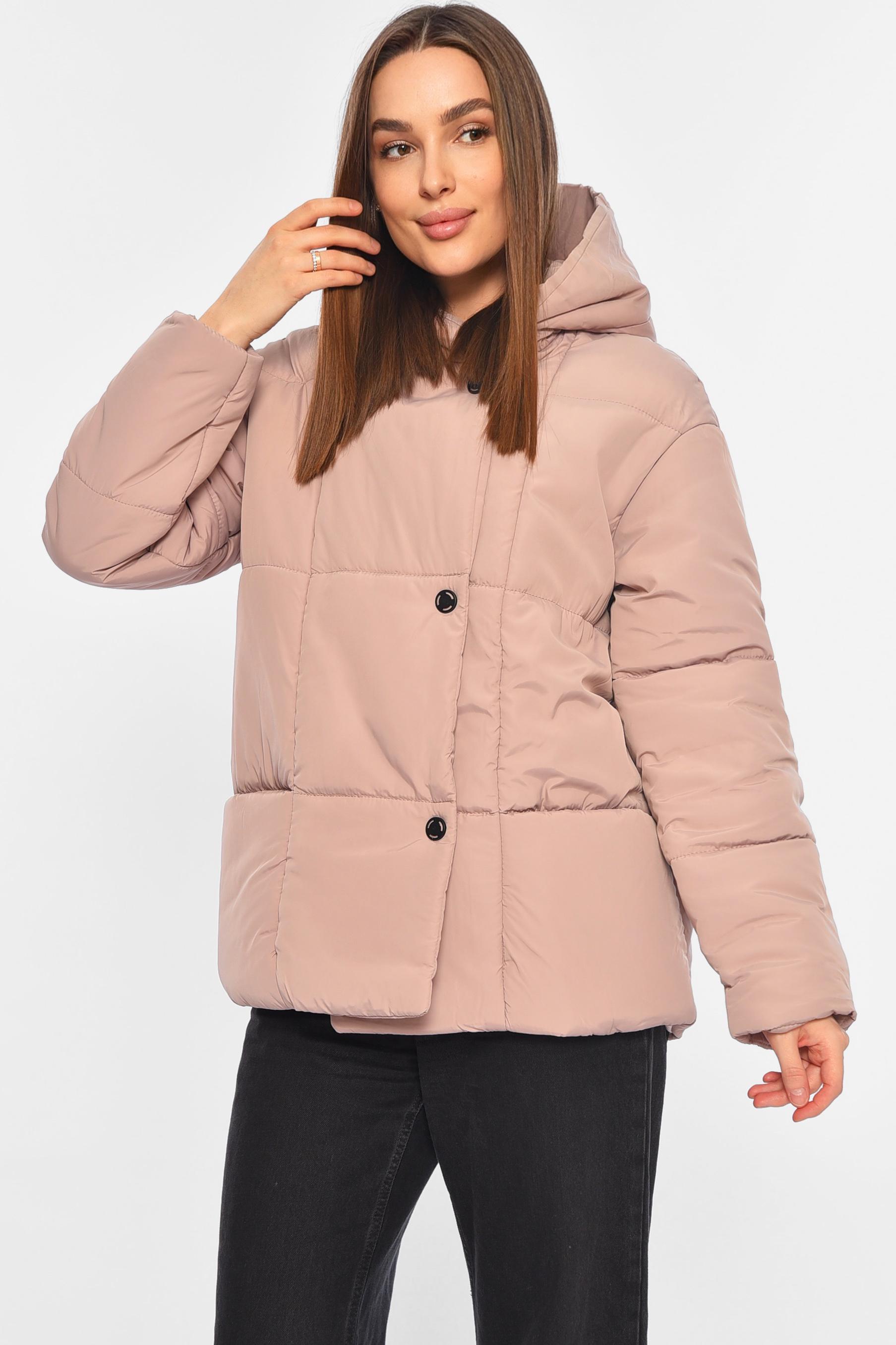Куртка женская демисезонная XL Светло-розовый (196400) - фото 2 Куртка женская демисезонная XL Светло-розовый (196400) - фото 2