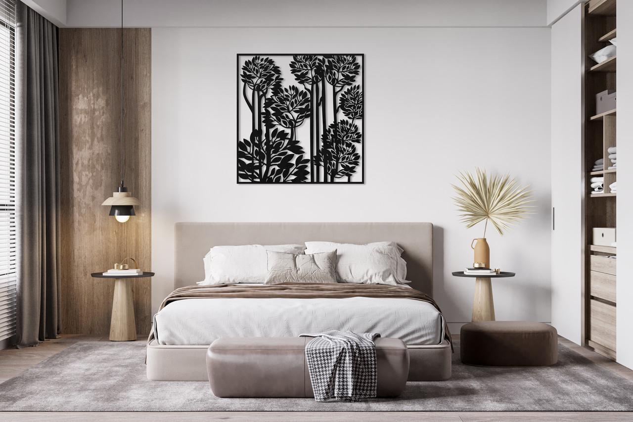 Декоративное панно на стену Upwood Decor Branches 09 51х50 см Black (1577364272)