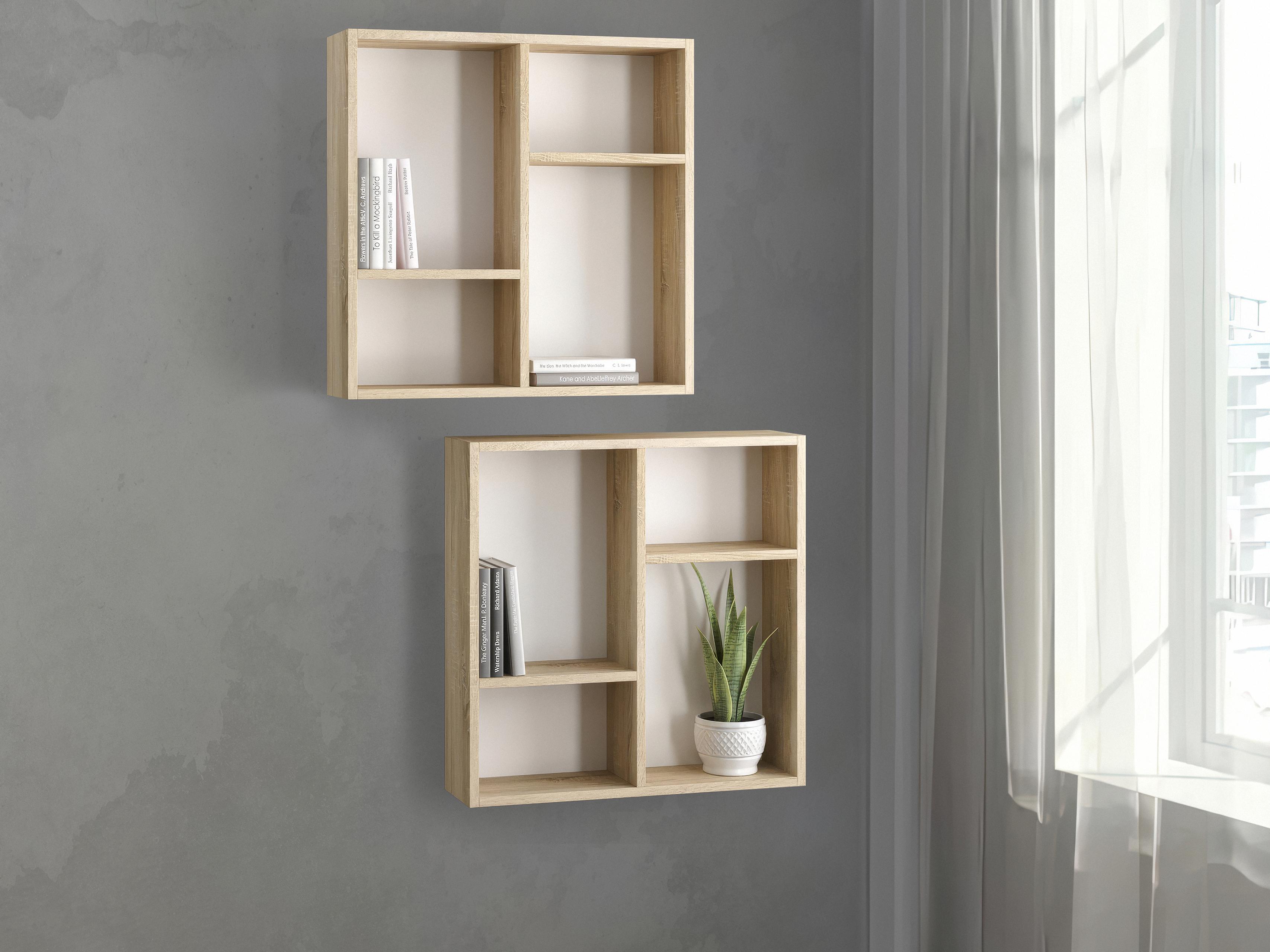 Комплект полок на стену NP-03 600х150х600 мм Дуб Сонома