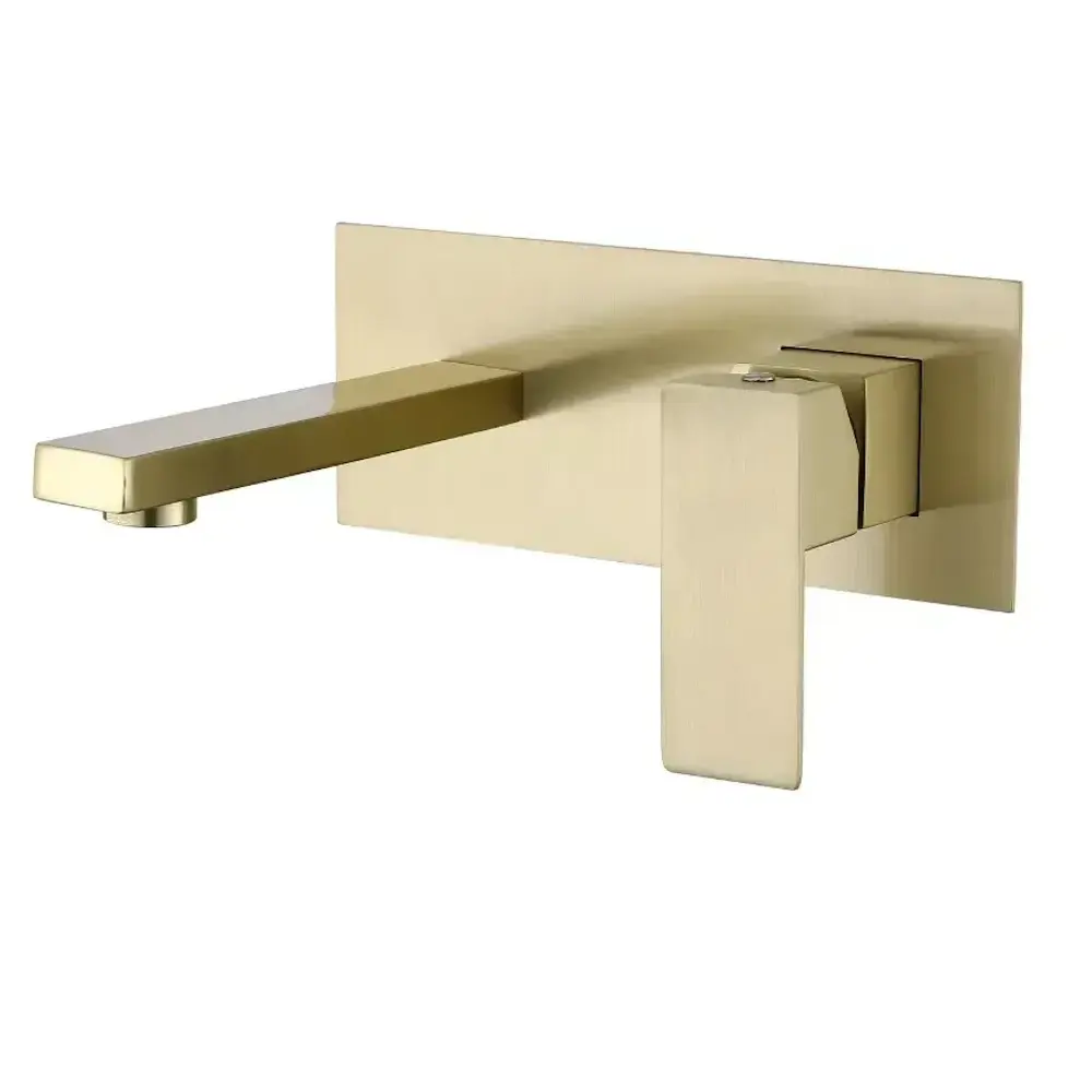 Смеситель для раковины VBI Loreno однорычажный Золотой матовый (VBI-050212BG)