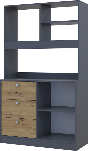 Кухня міні Doros Графіт/Дуб Евок (81359336) - фото 4 Кухня міні Doros Графіт/Дуб Евок (81359336) - фото 4