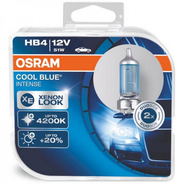 Автолампа галогенова Osram 9006CBI Cool Blue Intense HB4 60 Вт 12 В P22d 10X2 HardDuopet